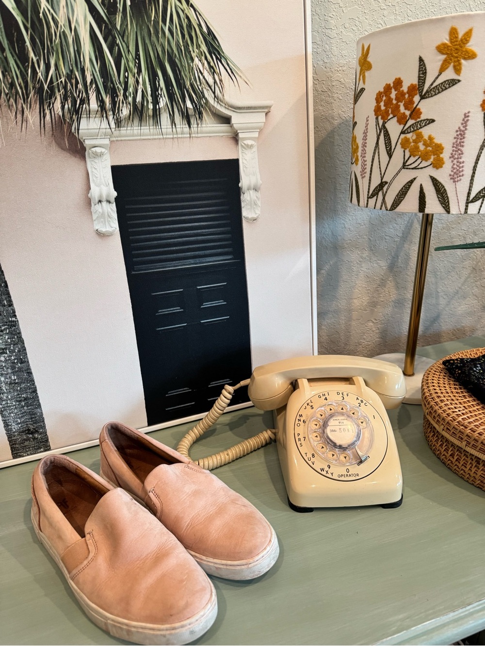 Frye Pink Leather Slip-On Flats 7